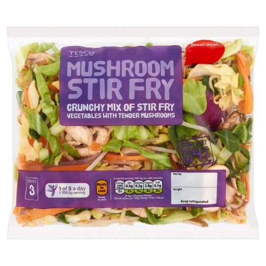Tesco Mushroom Stir Fry 320G Tesco Groceries