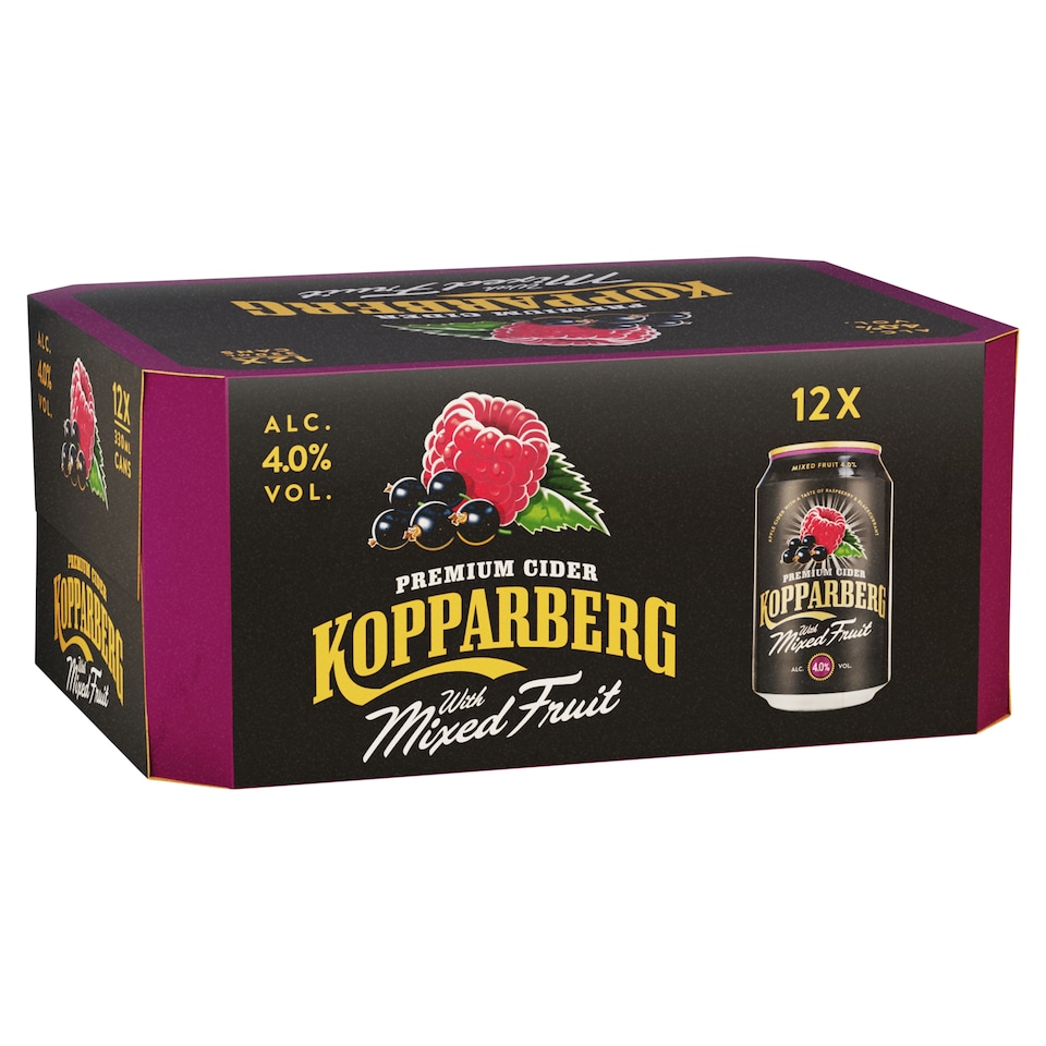 Kopparberg Mixed Fruit Cider 12 x 330ml