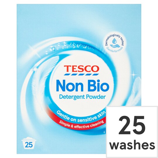 Tesco Non Bio. Laundry Powder 25 Wash 1.625 Kilograms Tesco Groceries