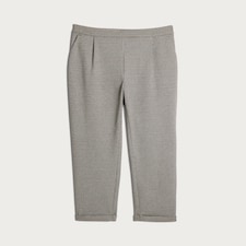 F&F Houndstooth Print Tapered Trousers in Beige