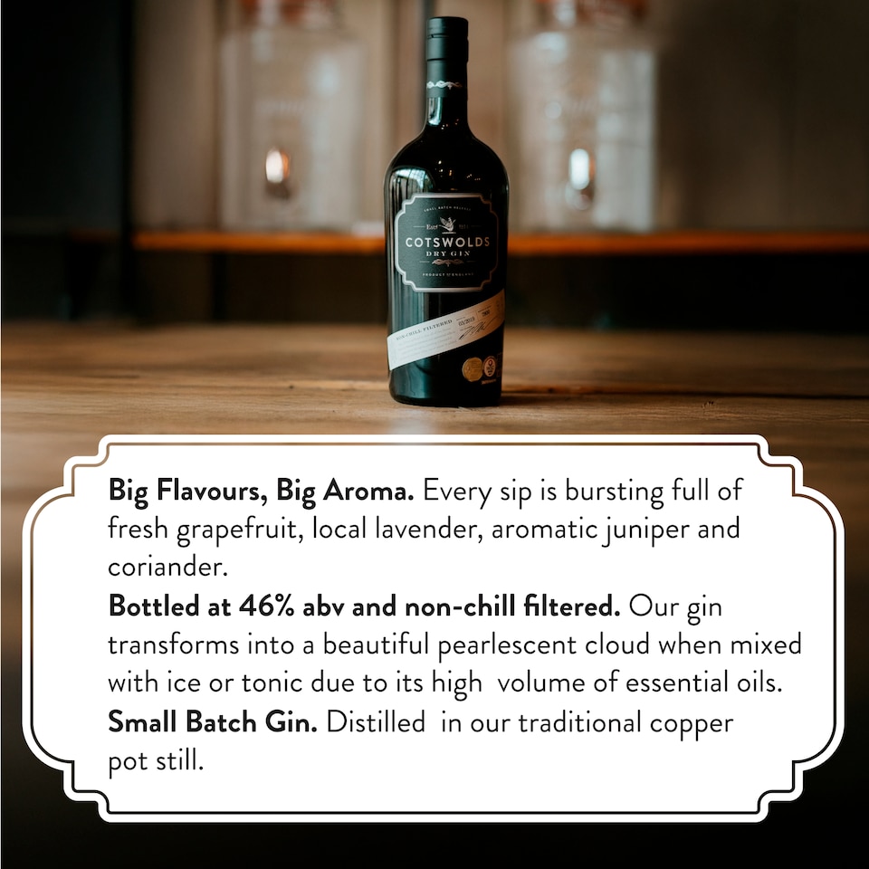 image 1 of Cotswolds Dry Gin 70Cl