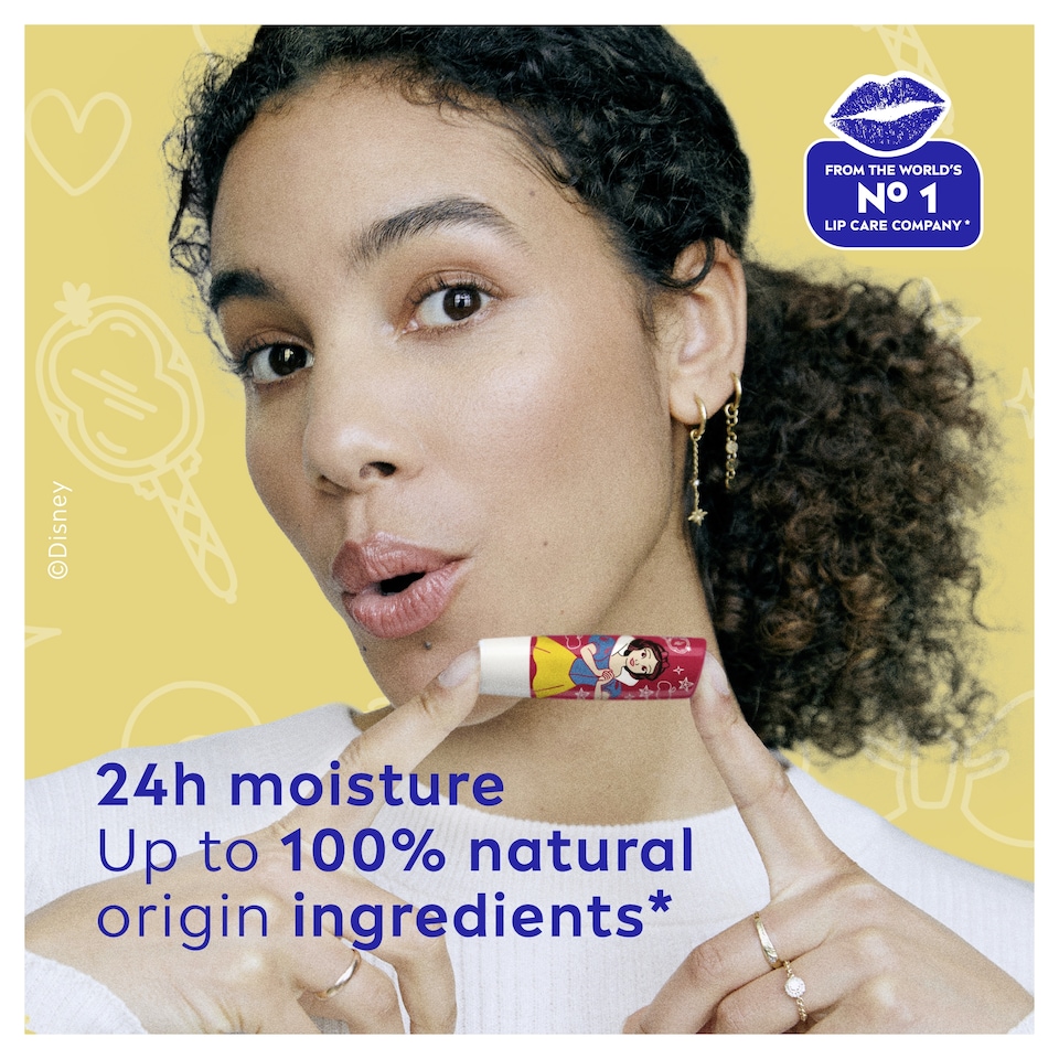 image 1 of NIVEA Disney Princess Snow White Candy Apple Dream Lip Balm 4.8g