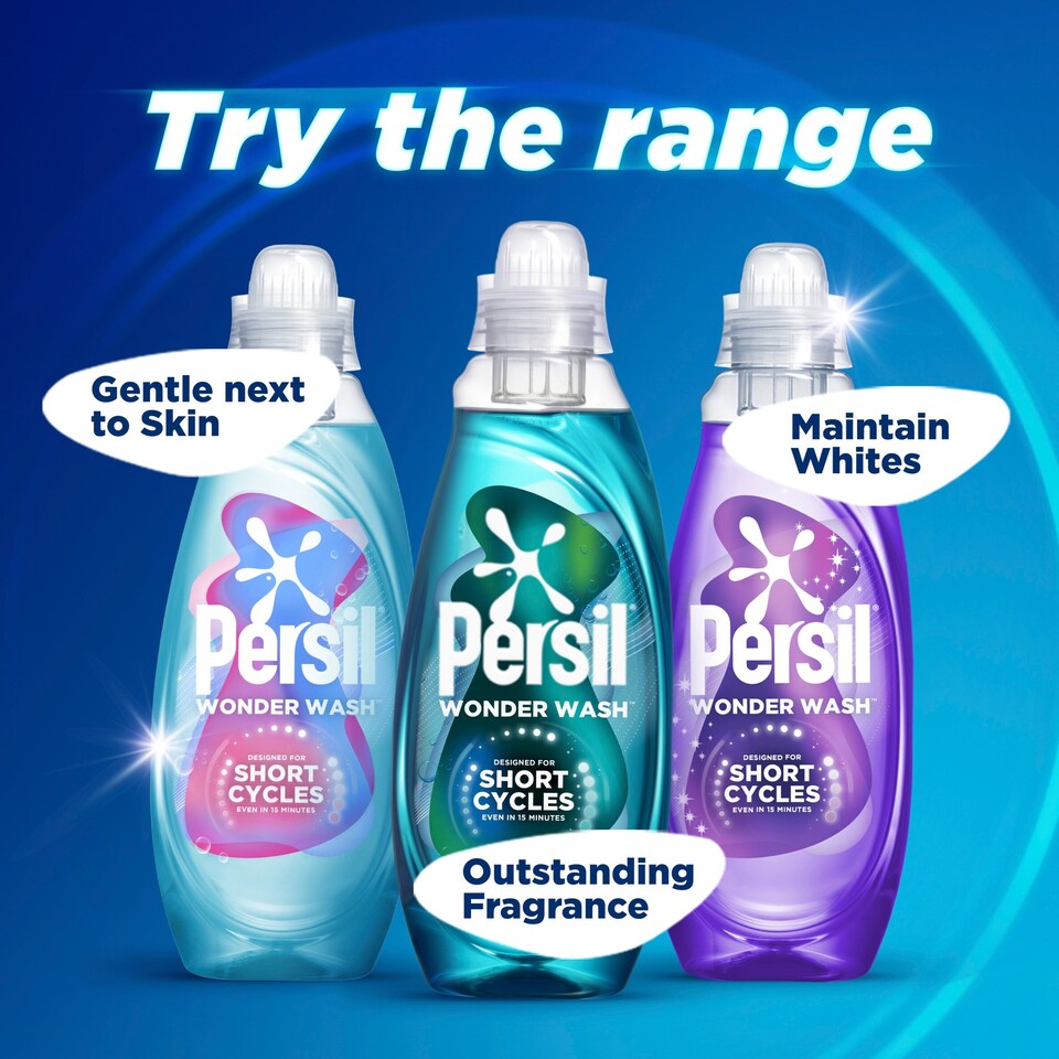 image 1 of Persil Wonder Wash Dazzling White Laundry Detergent 55 Washes 1485ml 