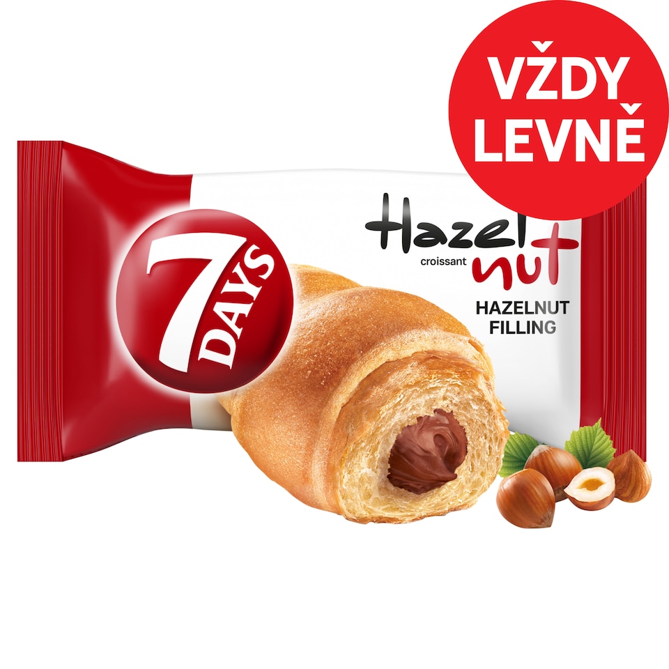 7 Days Croissant s lískoořechovou náplní 60g