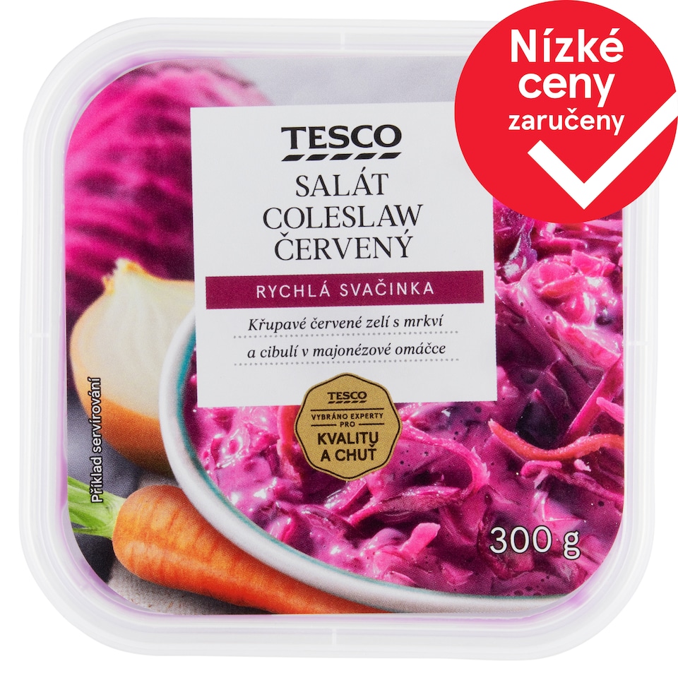 Tesco Salát coleslaw červený 300g