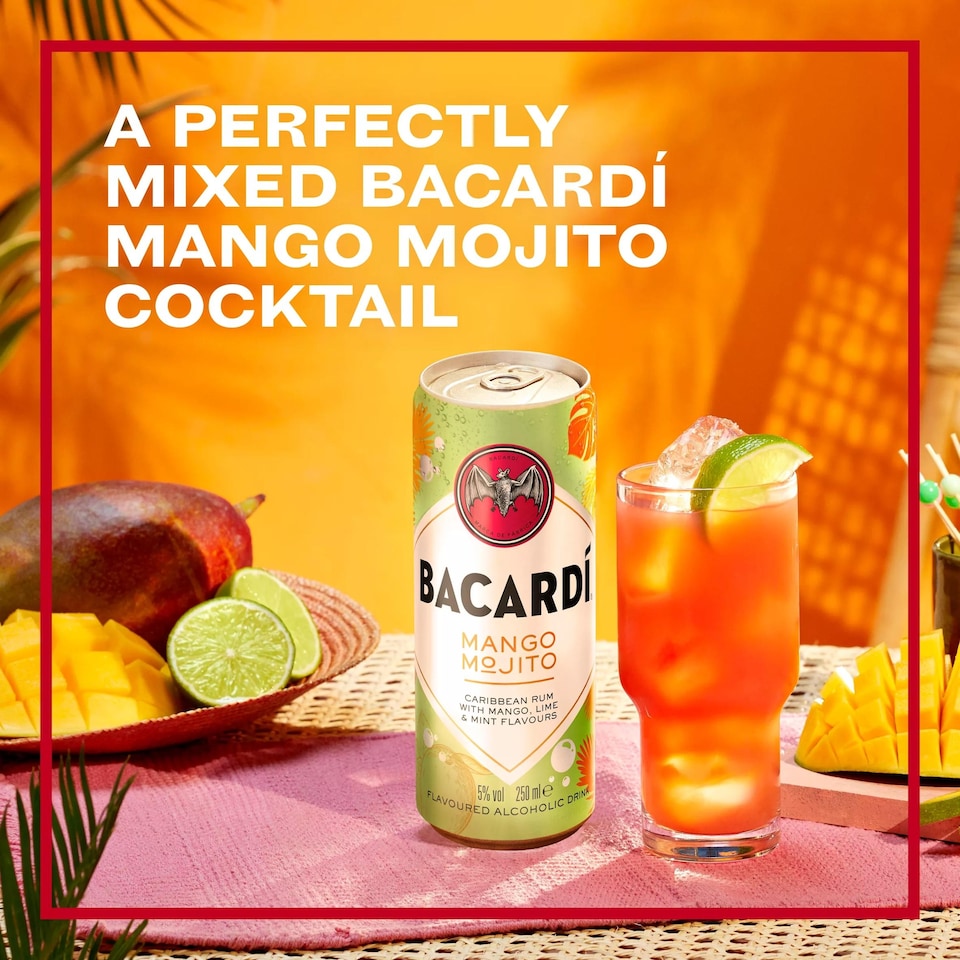 image 1 of Bacardi Mango Mojito 250Ml