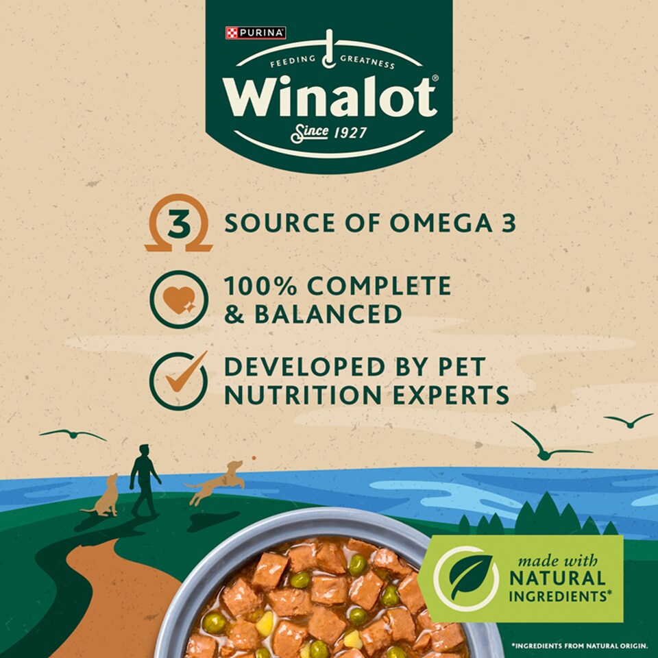 image 1 of WINALOT Friday Suppers Wet Dog Food in Gravy 12x100g