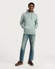 image 2 of F&F Regular Fit Cotton Rich Drawstring Hoodie in Green