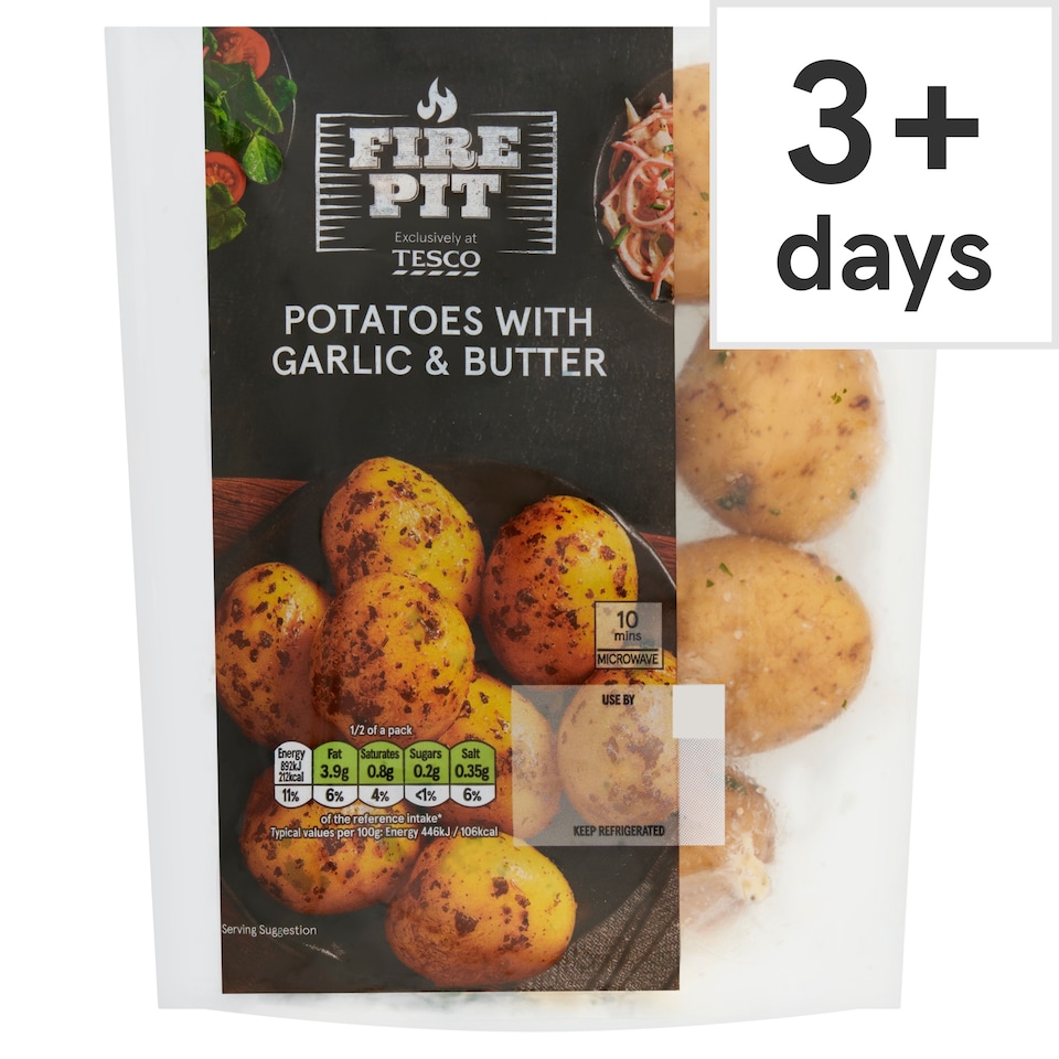 Tesco Butter Garlic & Herb baby Potatoes 400g