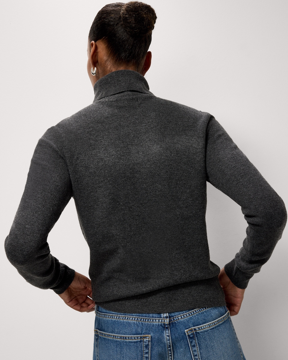 image 1 of F&F Roll Neck Jumper in Grey