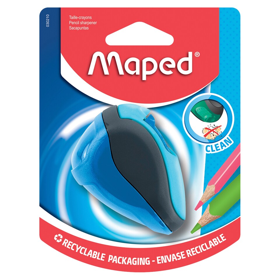 Maped Clean tartályos kétlyukú hegyező