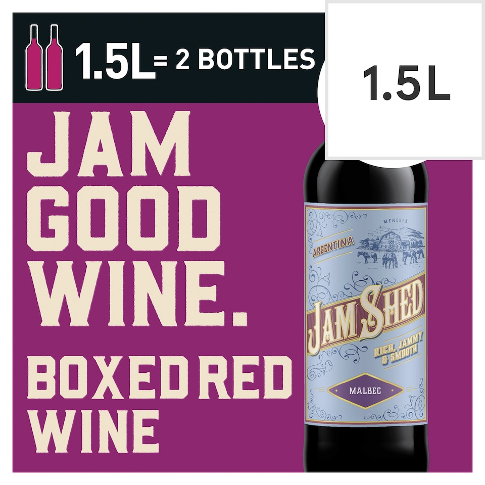 image 1 of Jam Shed Malbec Red Wine 1.5L