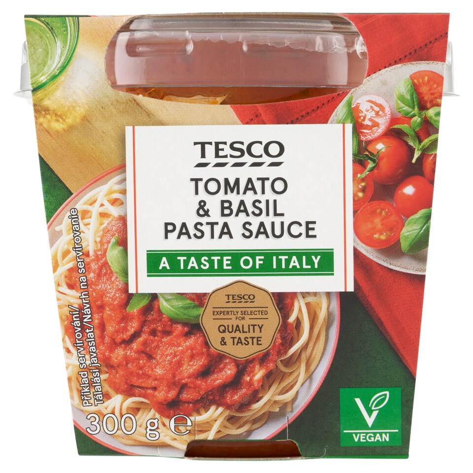 Tesco Omáčka z rajčat a bazalky 300g