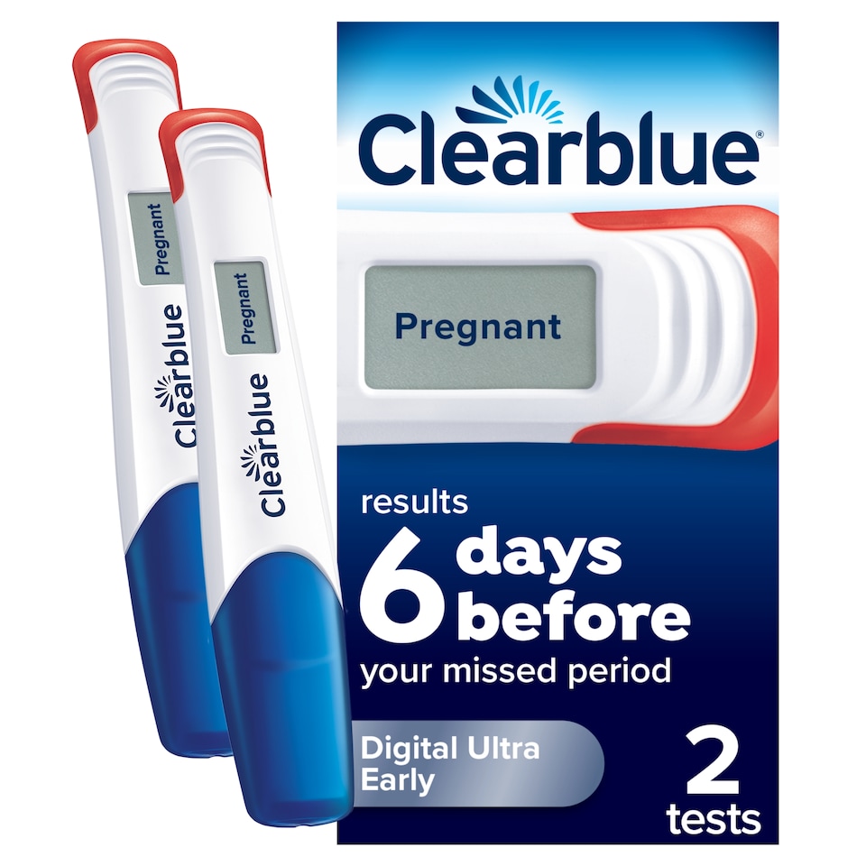 image 1 of Clearblue Digital Ultra Early Pregnancy Test 2 Pack