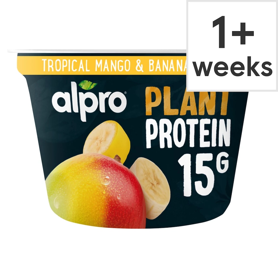 Alpro 15g High Protein Tropical Fruit Dairy Free Soya Yoghurt Alternative 200g