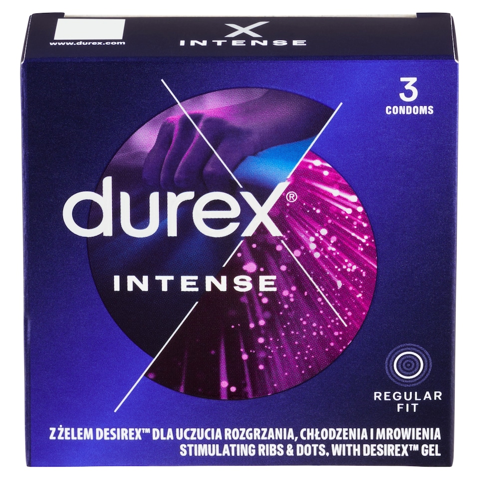 image 1 of Durex Intense Condoms 3 pcs