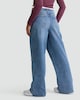 image 3 of OH ME OH MY Wide Leg Tie Waist Jeans in Blue