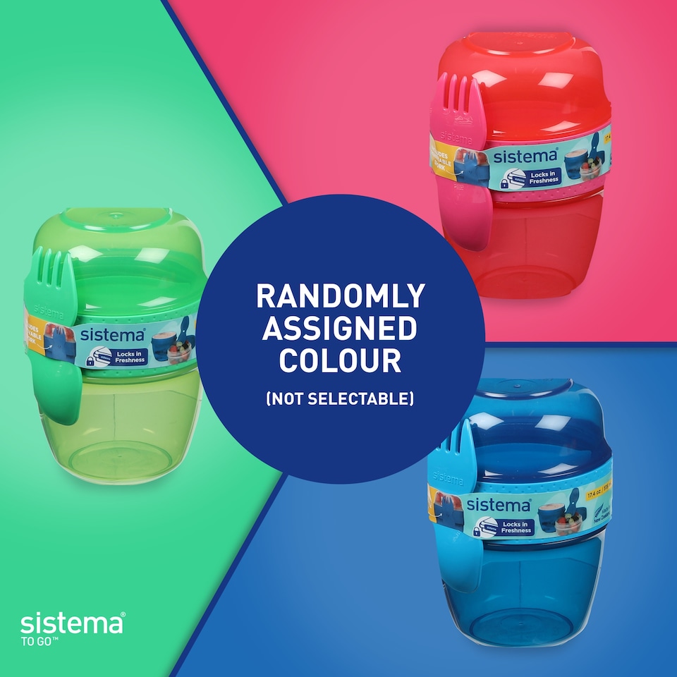 image 1 of Sistema Lunch Snack Capsule Pack Assorted 515ml