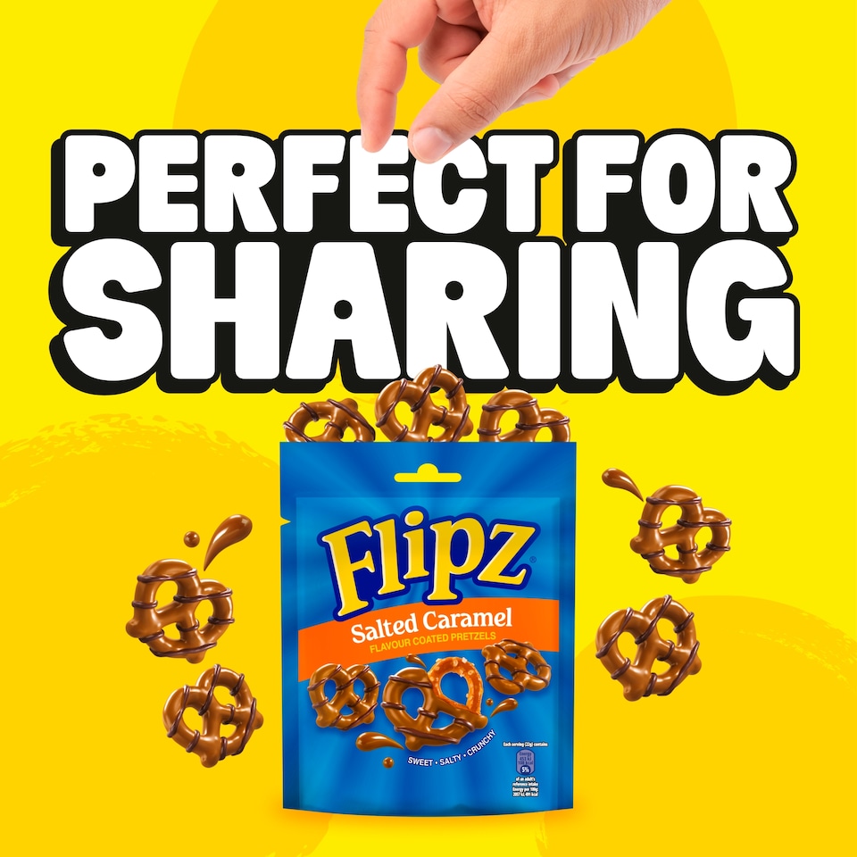 image 1 of Flipz Salted Caramel Chocolate Pretzels 90G