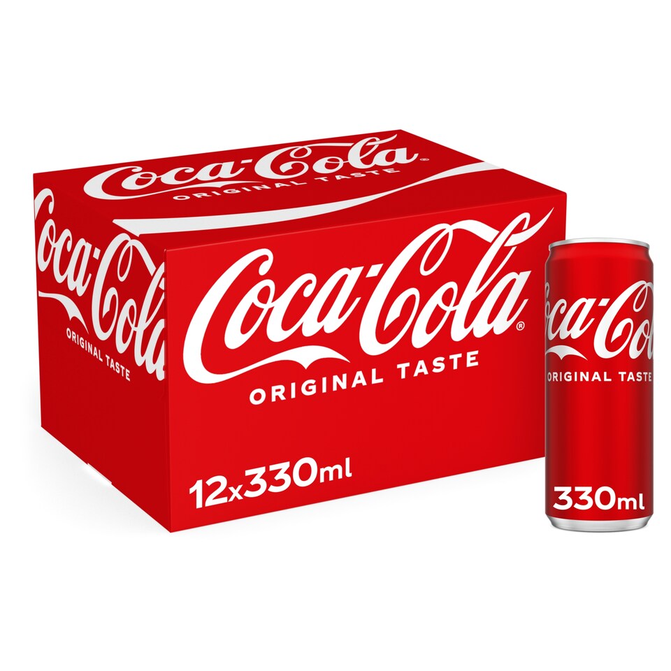 Coca-Cola Original Taste Soft Drink 12X330ml