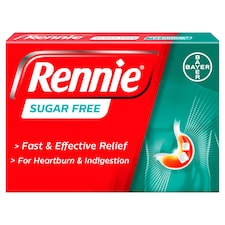 Rennie Spearmint Heartburn & Indigestion Chewable Tablets - Sugar Free 72s