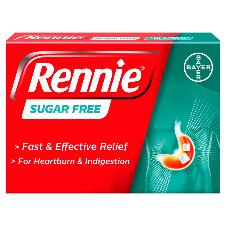 image 1 of Rennie Spearmint Heartburn & Indigestion Chewable Tablets - Sugar Free 72s