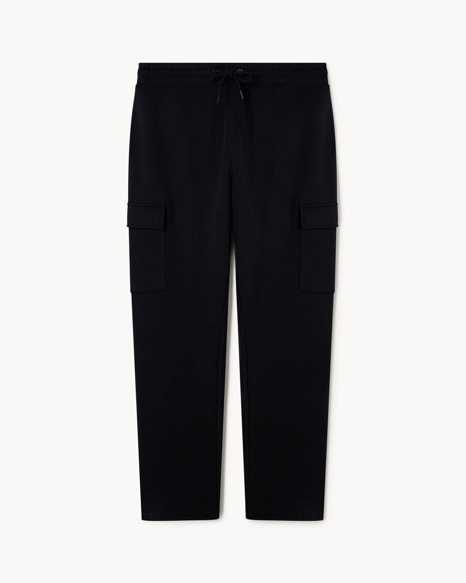 image 1 of F&F Active EVERYHOUR Cotton Rich Cargo Joggers in Black