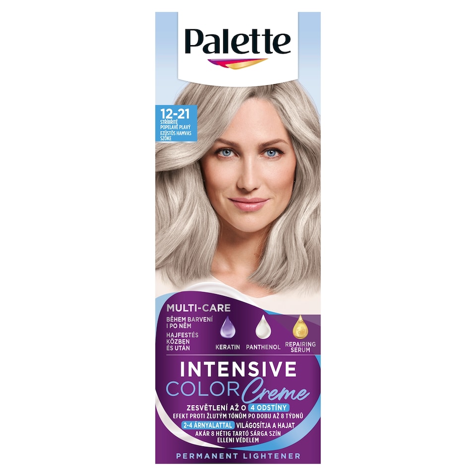 Palette Intensive Color Creme hajfesték 12-21 Ezüstös hamvas szőke  1. kép