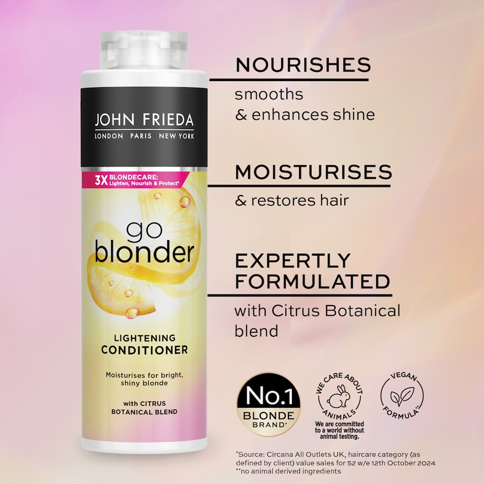 image 1 of John Frieda Sheer Blonde Go Blonder Conditioner 500Ml
