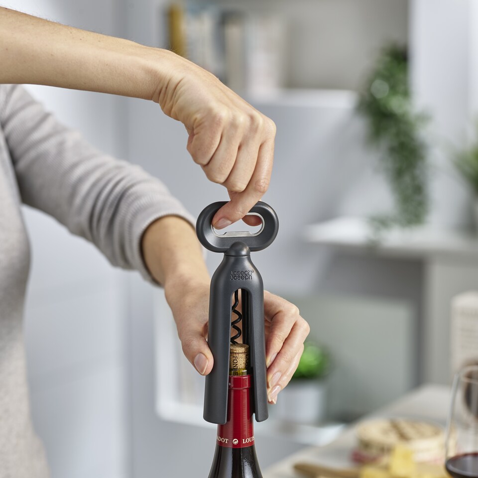 image 1 of Joseph Joseph Grey Duo 3 In 1 Corkscrew
