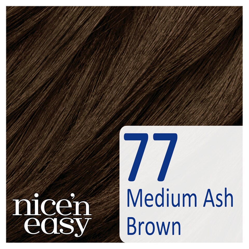 image 1 of Nice'n Easy No Ammonia Medium Ash Brown 77 H/Dye