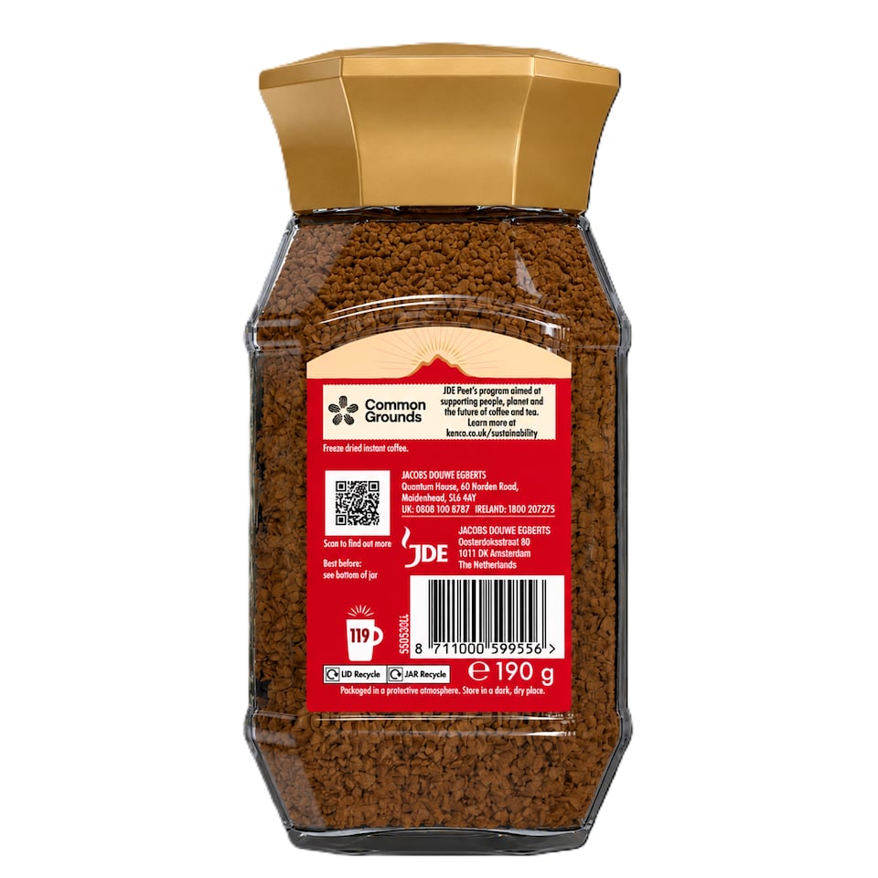 image 1 of Kenco Gold Indulgence Intensity 8 Instant Coffee 190g