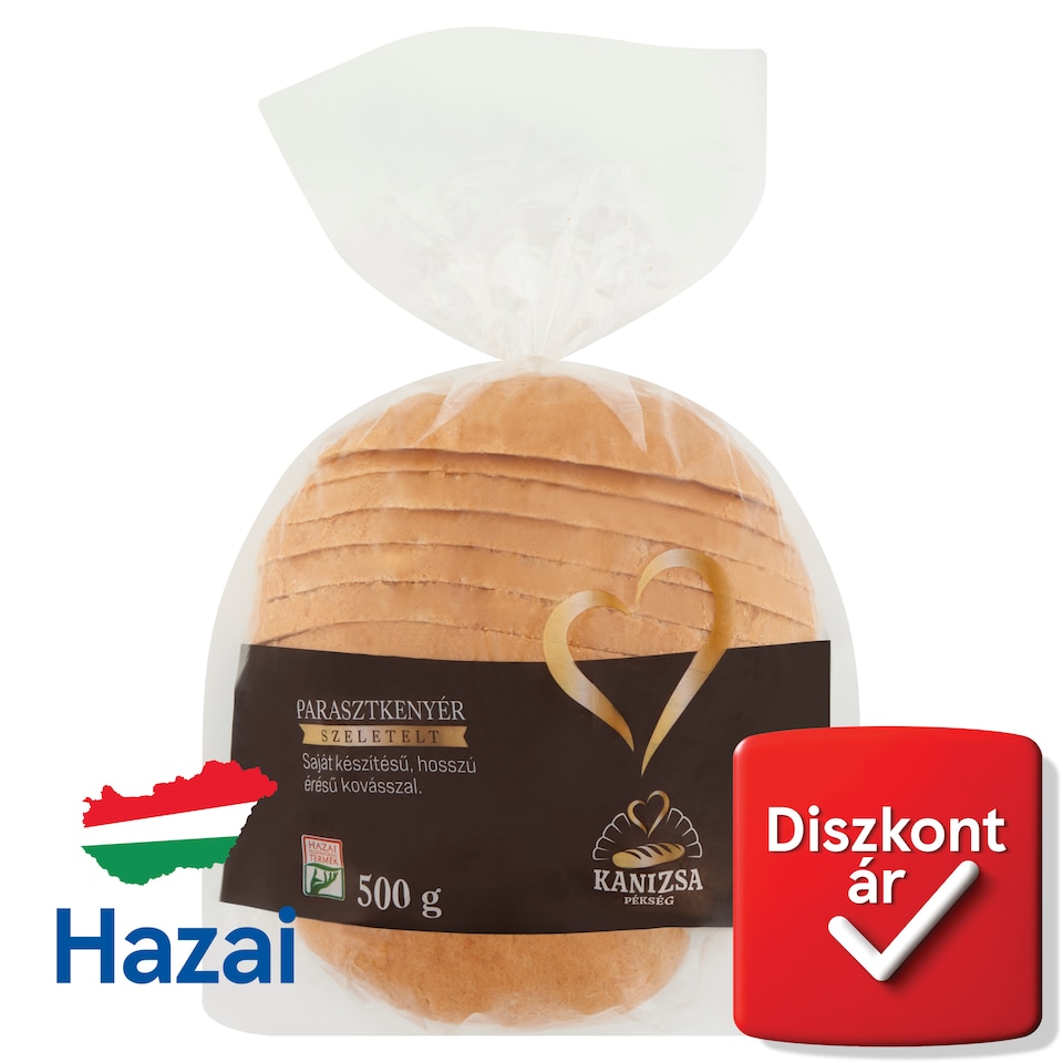 Kanizsa Pékség szeletelt parasztkenyér 500 g