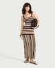 image 1 of The F&F Edit Knitted Striped Maxi Dress in Multi