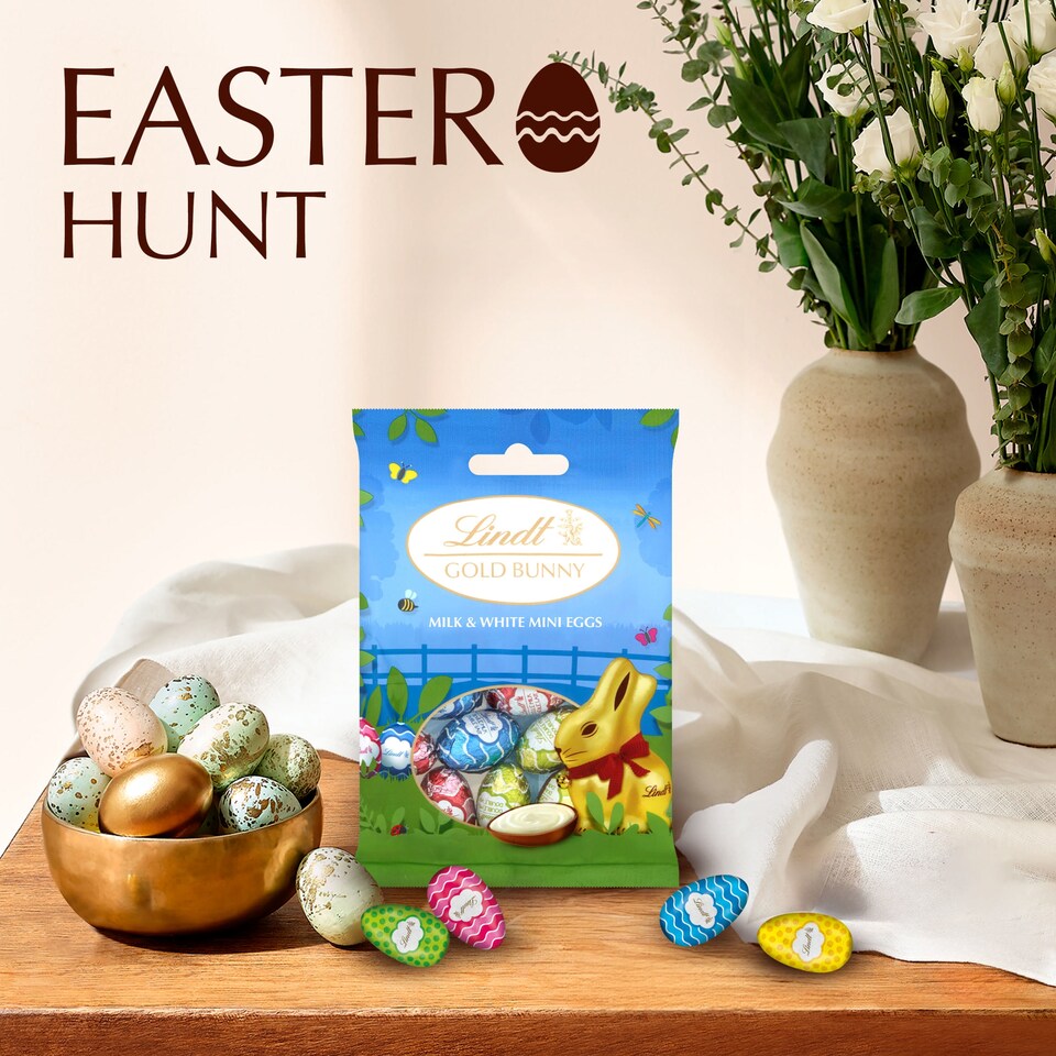 image 1 of Lindt Mini Eggs Milk Chocolate With Creamy Filling 80G