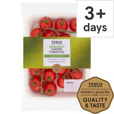 Tesco Organic Cherry Tomatoes On The Vine 200g