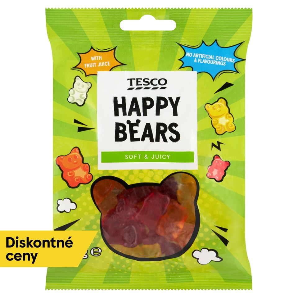 Tesco Happy Bears Jelly Candies with Fruit Flavors 100 g