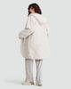 image 3 of F&F Quilted Fleece Hooded Pyjama Cosy Top in Cream
