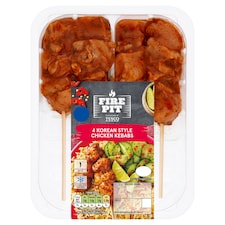 Tesco Fire Pit Korean Style Chicken Kebabs 260G