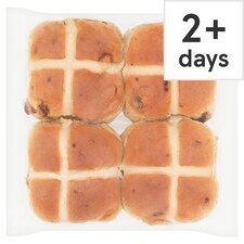 Tesco Hot Cross Buns 4 Pack