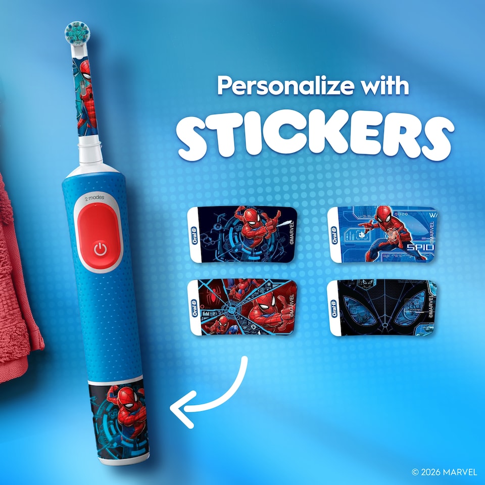 image 1 of Oral-B Pro Kids 3+ Electric Toothbrush - Spider-Man