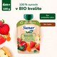 obrázok 2 z Sunar BIO ovocno-zeleninová kapsička Jablko, jahoda, červená repa, mrkva 4m+, 100 g
