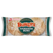 Bundys Sourdough Burger Bun 4 Pack