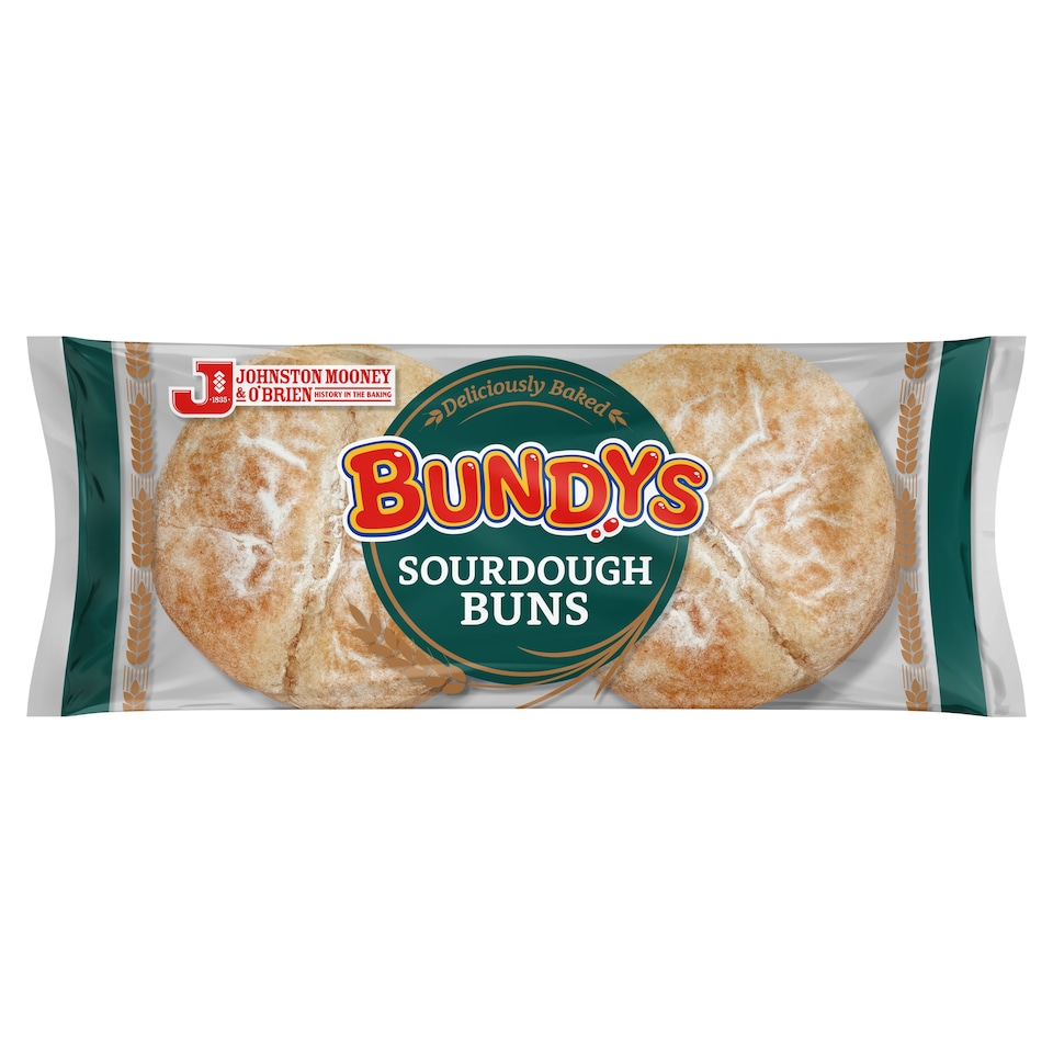 Bundys Sourdough Burger Bun 4 Pack