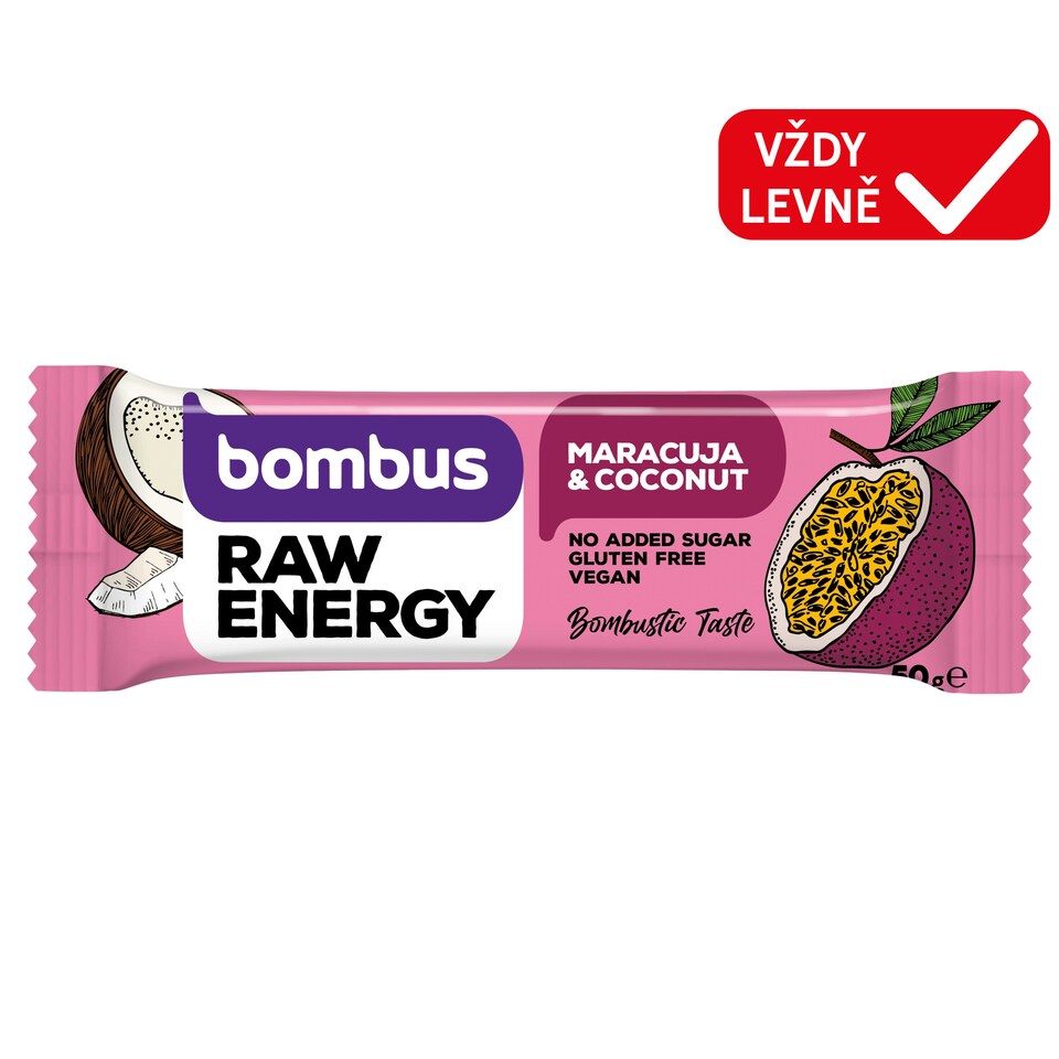 bombus Raw Energy Maracuja & coconut 50g