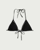 image 4 of OH ME OH MY Studded Triangle Bikini Top in Black