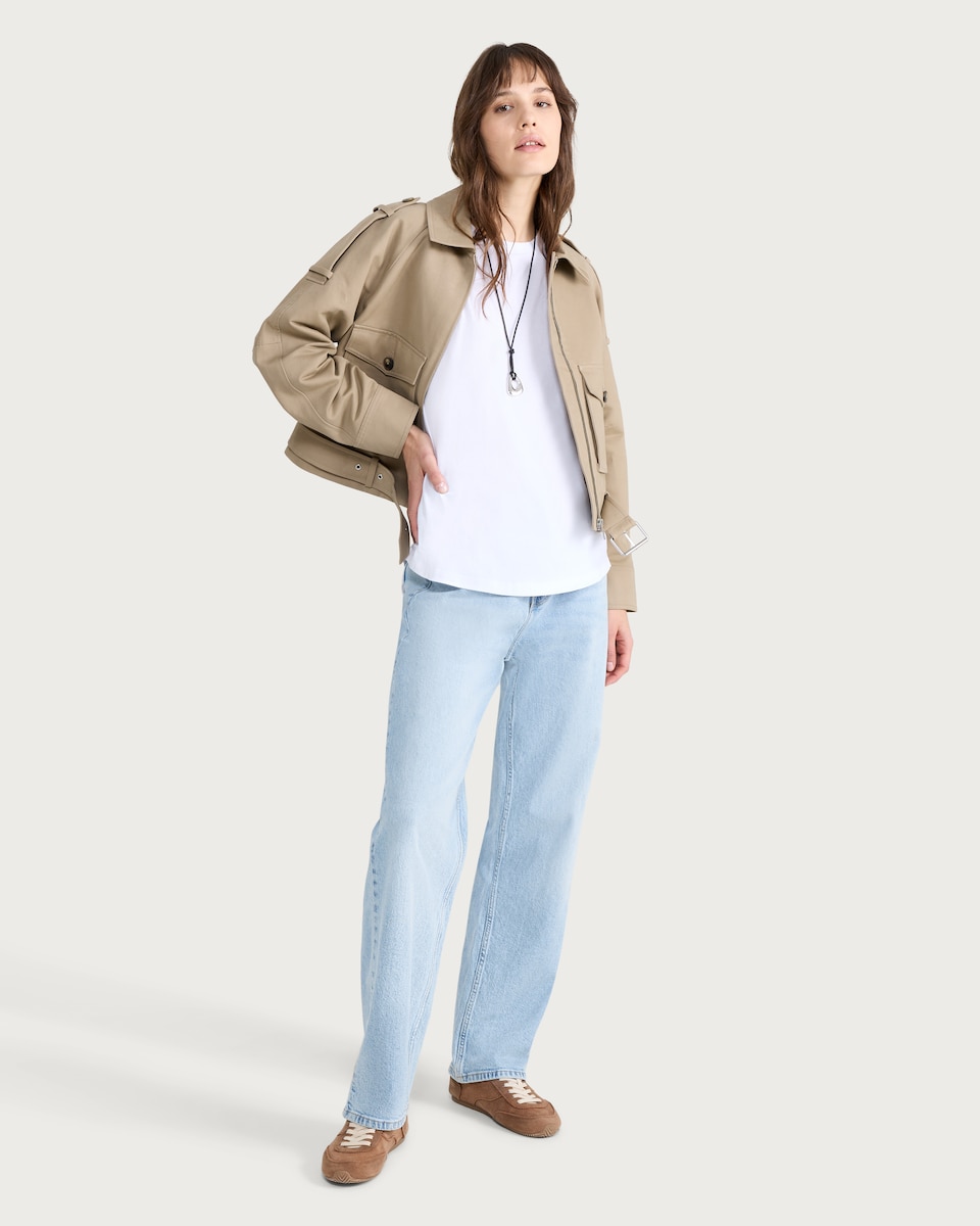 image 1 of F&F Pure Cotton Short Sleeved T-Shirt in White