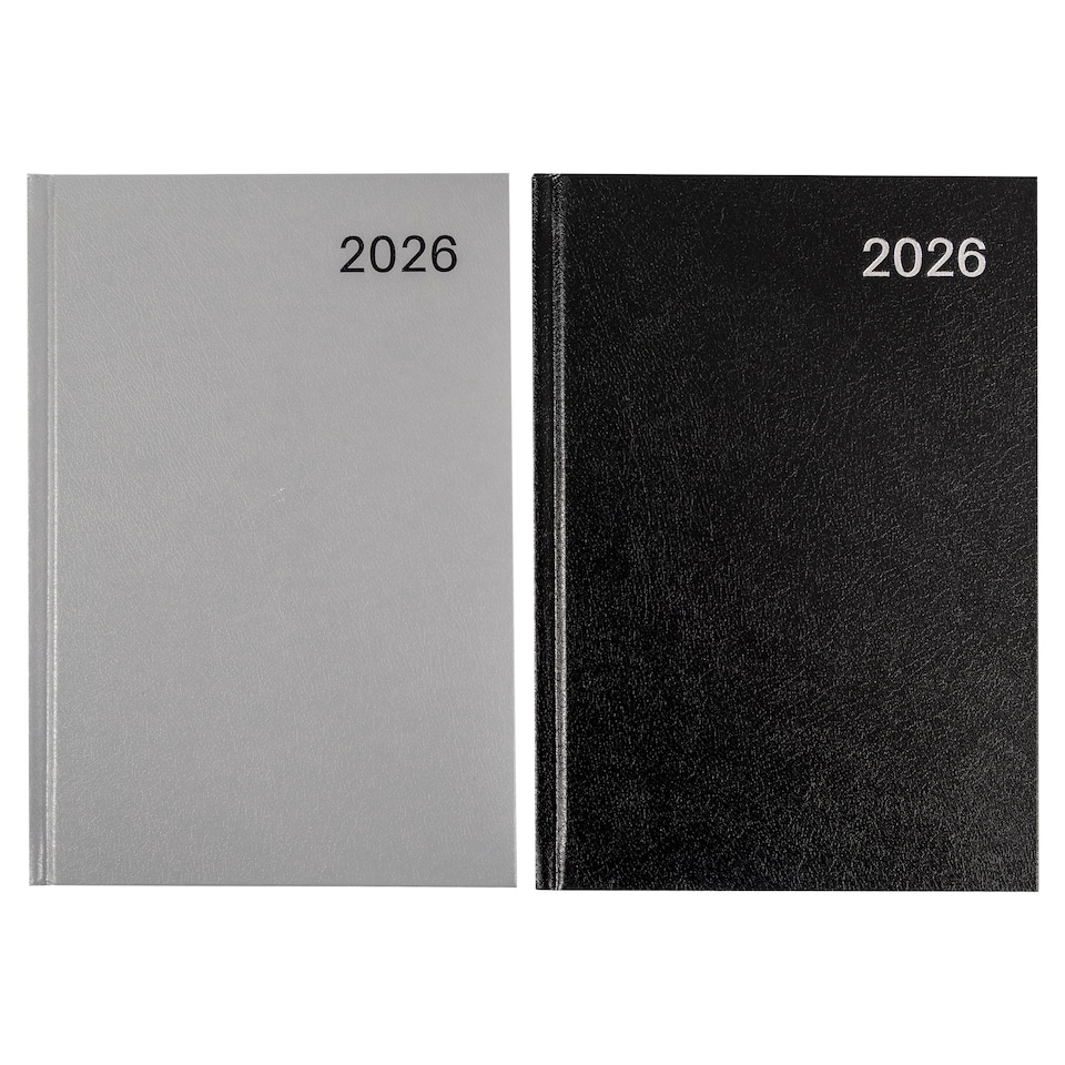 CASEBOUND A5 DAY TO A PAGE DIARY 2026 ASSORTED