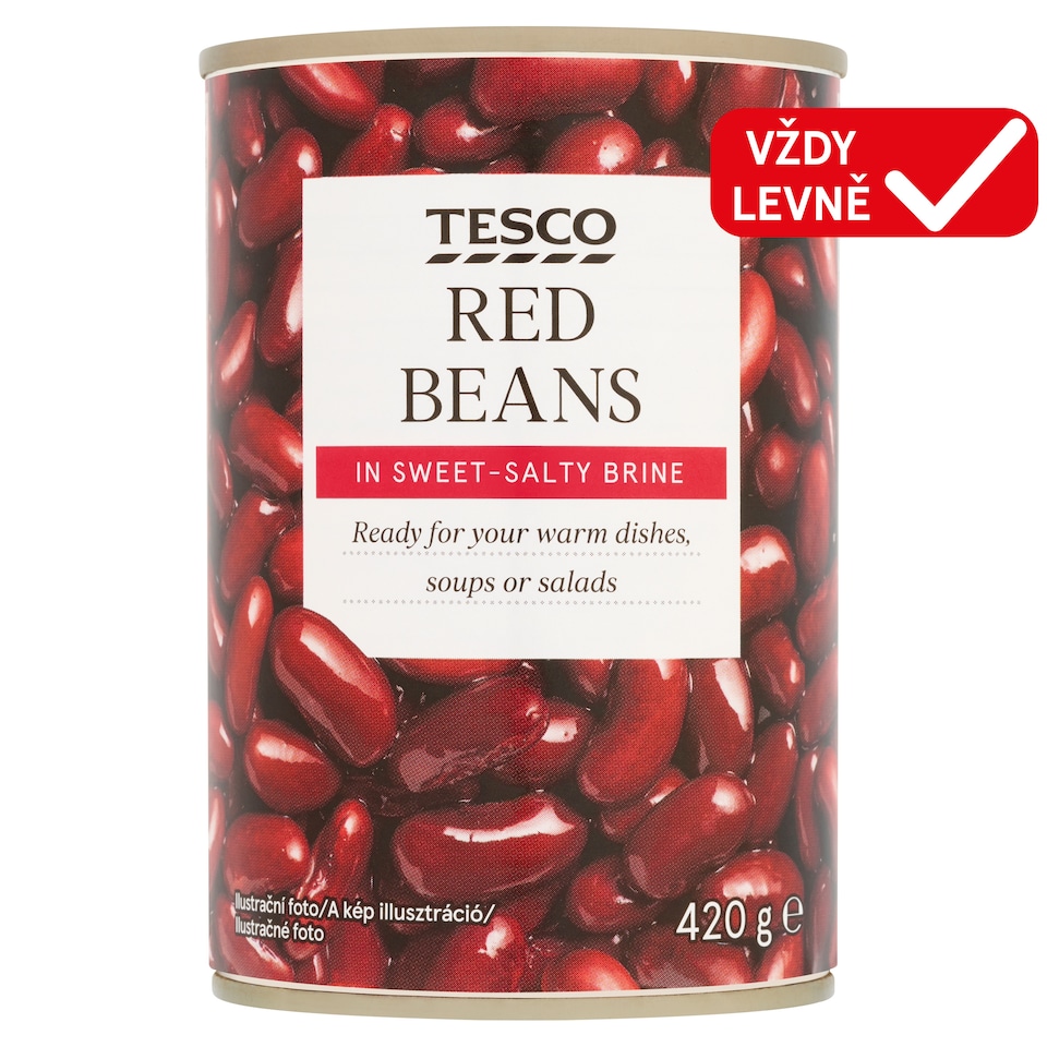 Tesco Red Beans in Sweet-Salty Brine 420g