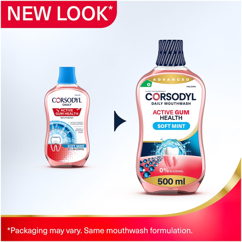 image 1 of Corsodyl Act Gum Health Mouthwash Soft Mint 500Ml